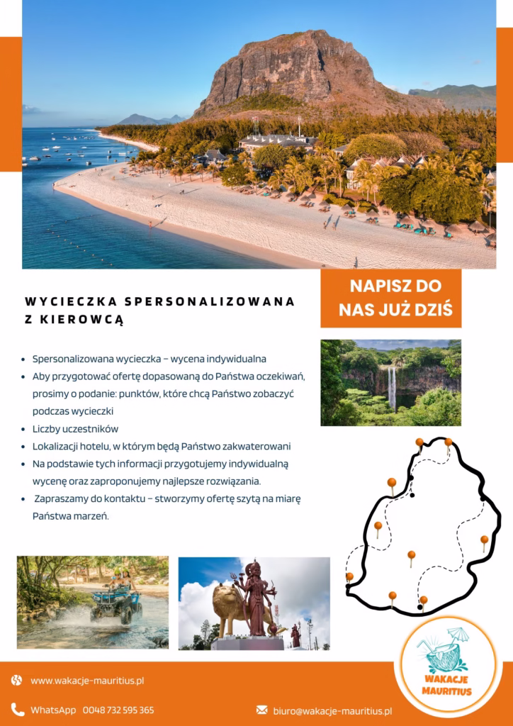Spersonalizowana wycieczka po Mauritiusie z licencjonowanym przewodnikiem, dostosowana do indywidualnych potrzeb.