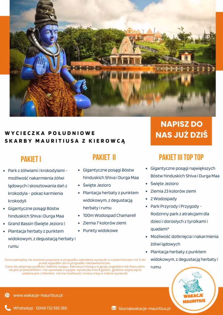 Odkryj południowe skarby Mauritiusa z licencjonowanym przewodnikiem, w tym posągi i piękne jeziora.